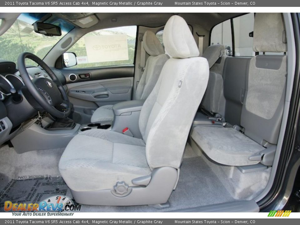 2011 Toyota Tacoma V6 SR5 Access Cab 4x4 Magnetic Gray Metallic / Graphite Gray Photo #7