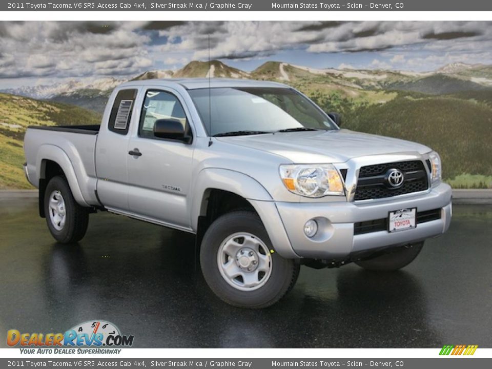 Front 3/4 View of 2011 Toyota Tacoma V6 SR5 Access Cab 4x4 Photo #1