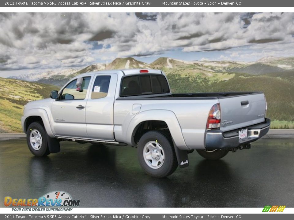 Silver Streak Mica 2011 Toyota Tacoma V6 SR5 Access Cab 4x4 Photo #3