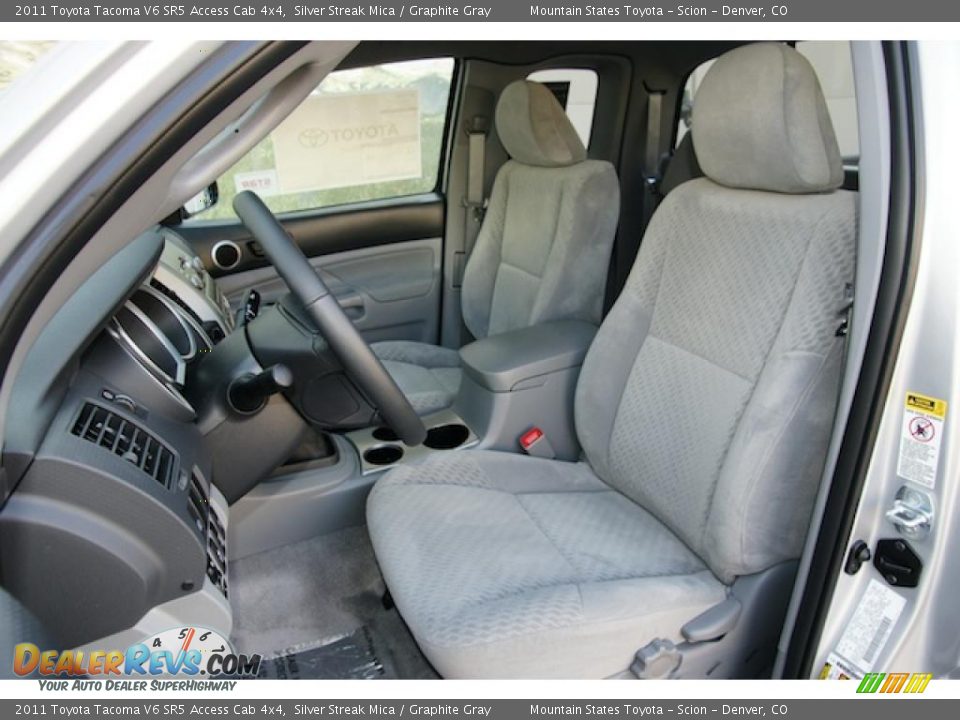 2011 Toyota Tacoma V6 SR5 Access Cab 4x4 Silver Streak Mica / Graphite Gray Photo #5