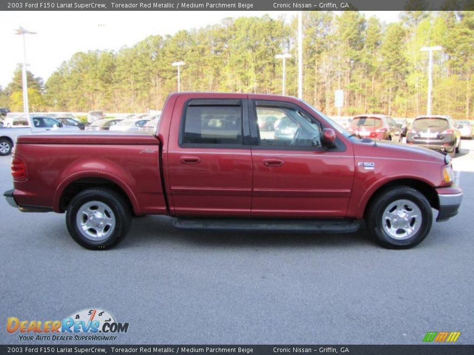 Toreador Red Metallic 2003 Ford F150 Lariat SuperCrew Photo #6