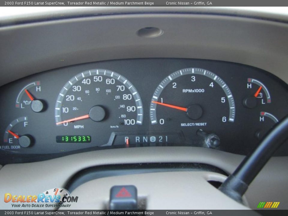 2003 Ford F150 Lariat SuperCrew Gauges Photo #18