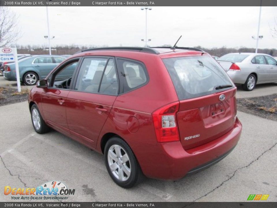 Volcanic Red 2008 Kia Rondo LX V6 Photo #7