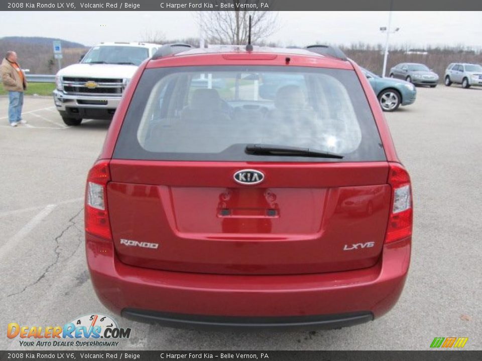 Volcanic Red 2008 Kia Rondo LX V6 Photo #8