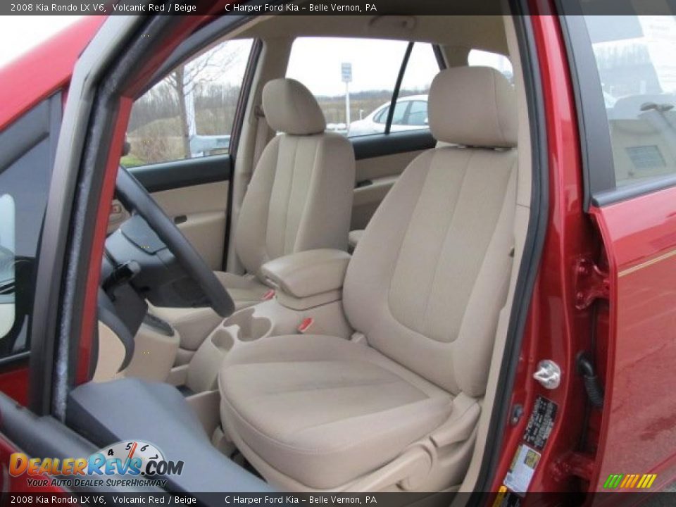 Beige Interior - 2008 Kia Rondo LX V6 Photo #11