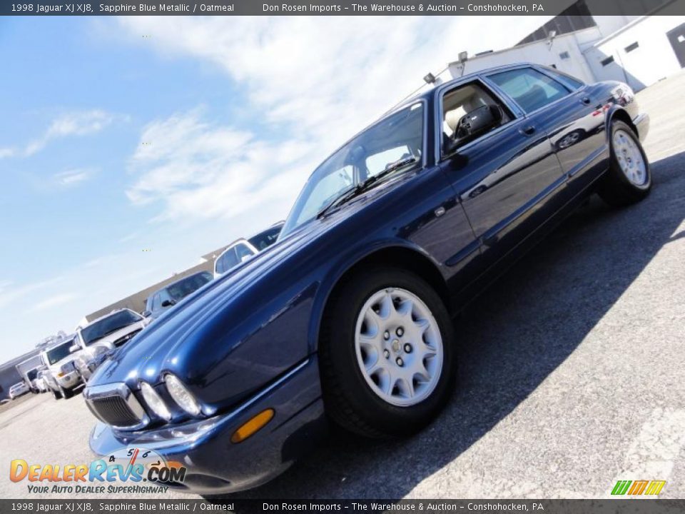 1998 Jaguar XJ XJ8 Sapphire Blue Metallic / Oatmeal Photo #1