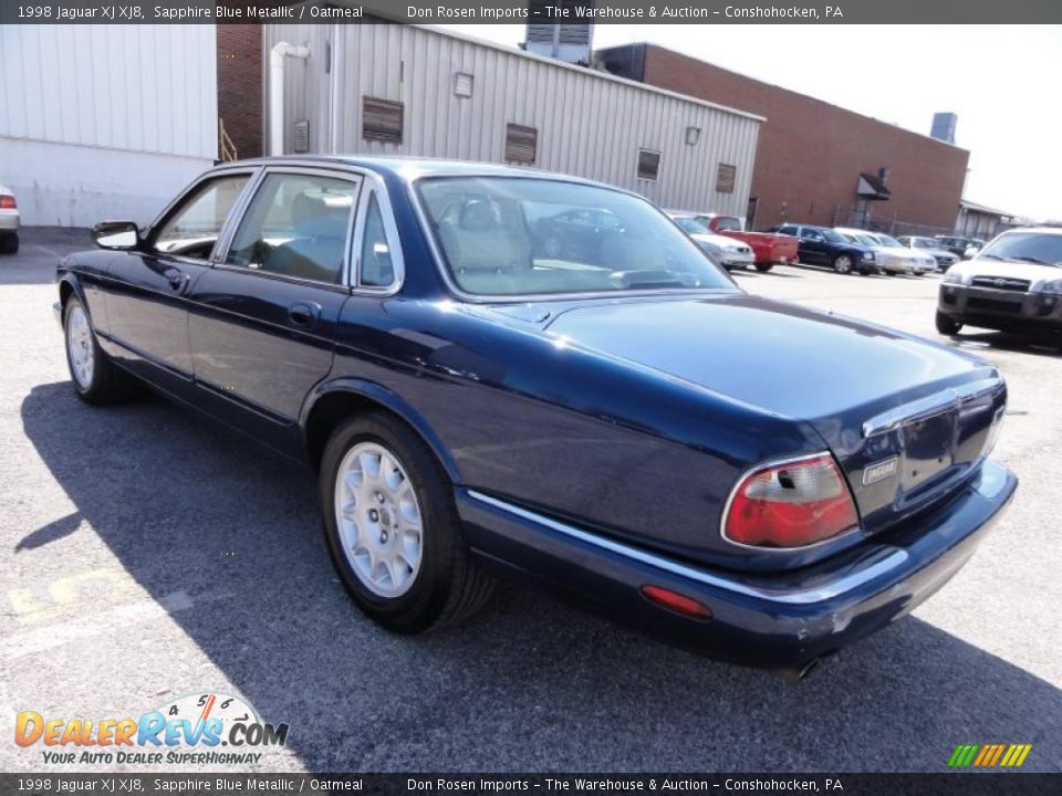 1998 Jaguar XJ XJ8 Sapphire Blue Metallic / Oatmeal Photo #10