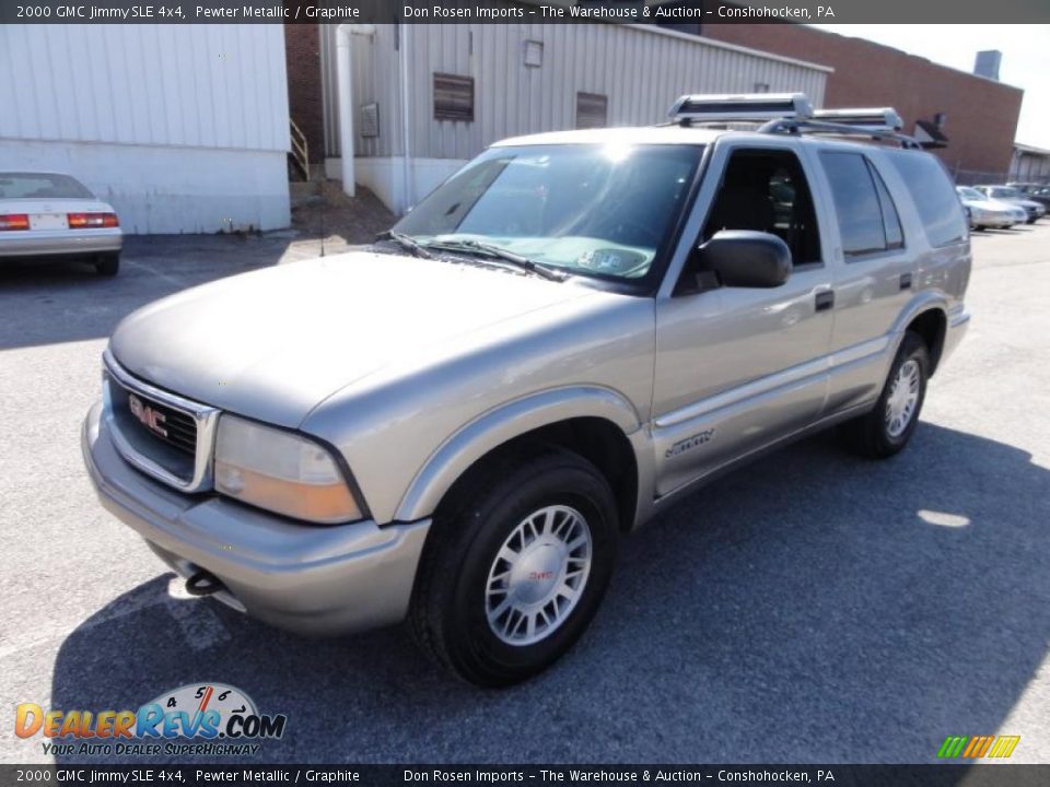 2000 GMC Jimmy SLE 4x4 Pewter Metallic / Graphite Photo #2