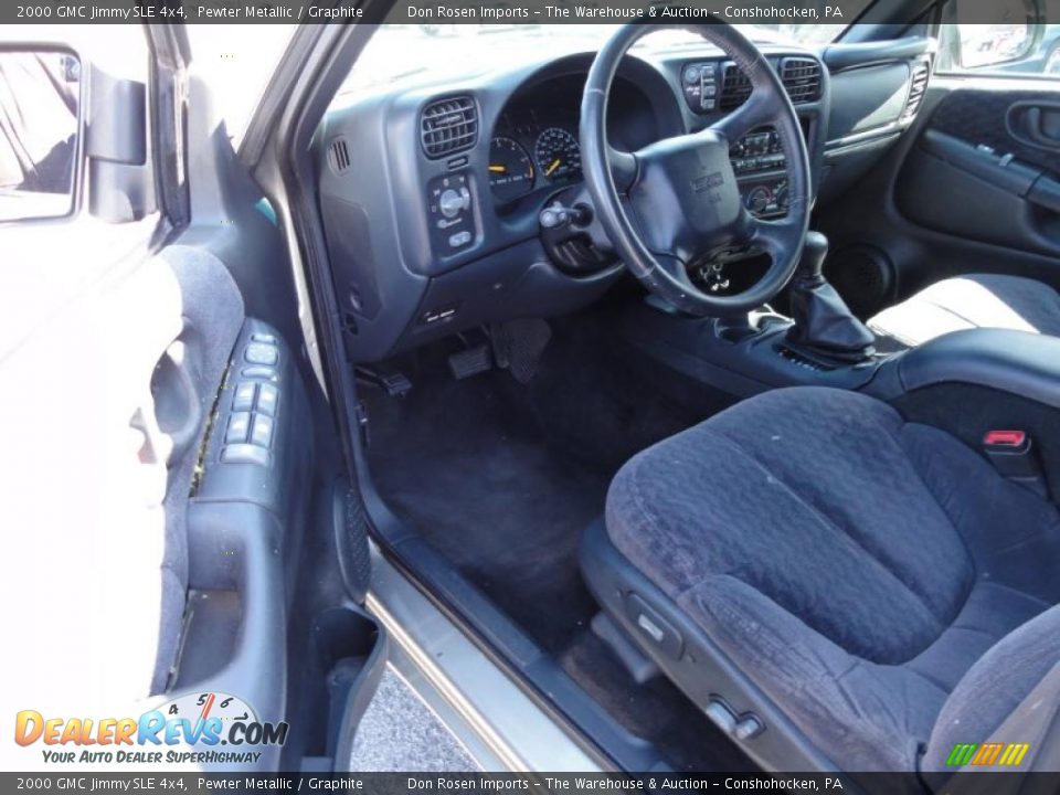 2000 GMC Jimmy SLE 4x4 Pewter Metallic / Graphite Photo #13