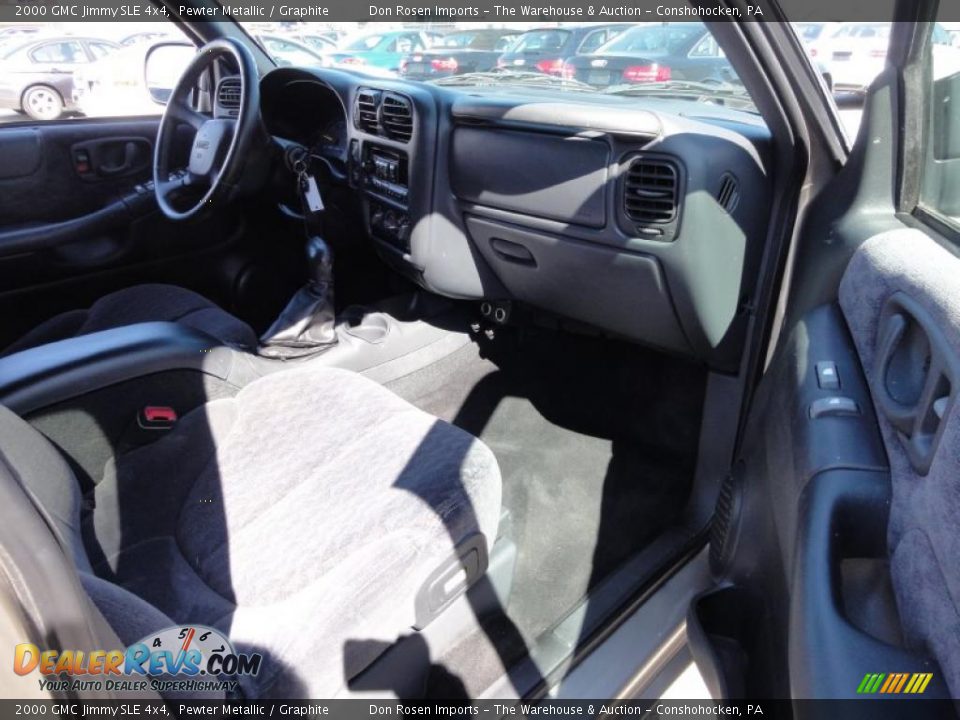 2000 GMC Jimmy SLE 4x4 Pewter Metallic / Graphite Photo #18