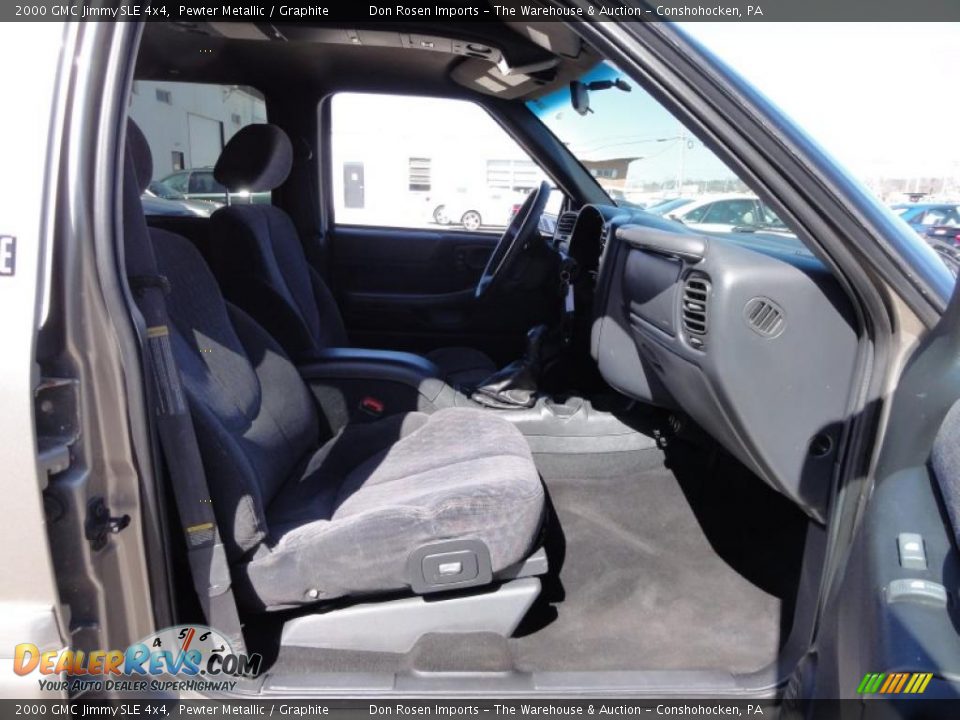 2000 GMC Jimmy SLE 4x4 Pewter Metallic / Graphite Photo #20