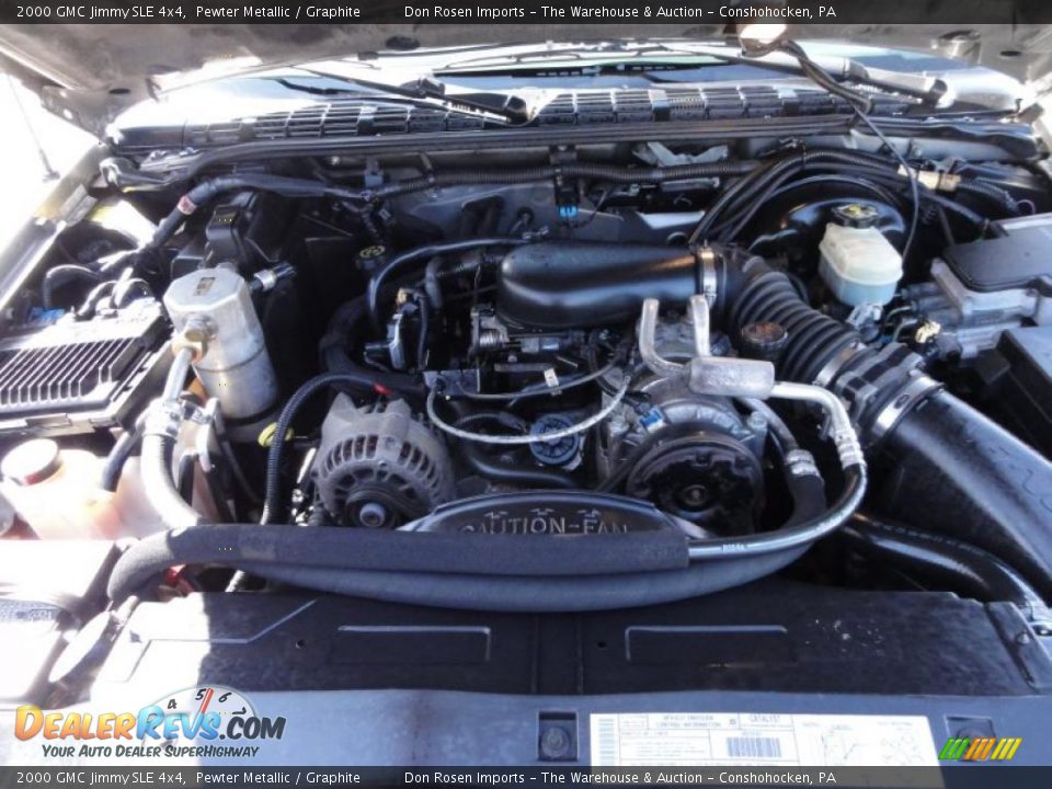 2000 GMC Jimmy SLE 4x4 4.3 Liter OHV 12-Valve V6 Engine Photo #32