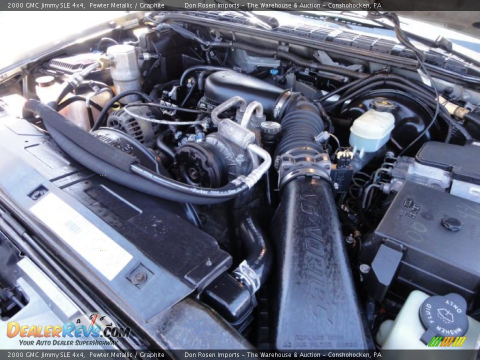 2000 GMC Jimmy SLE 4x4 4.3 Liter OHV 12-Valve V6 Engine Photo #33