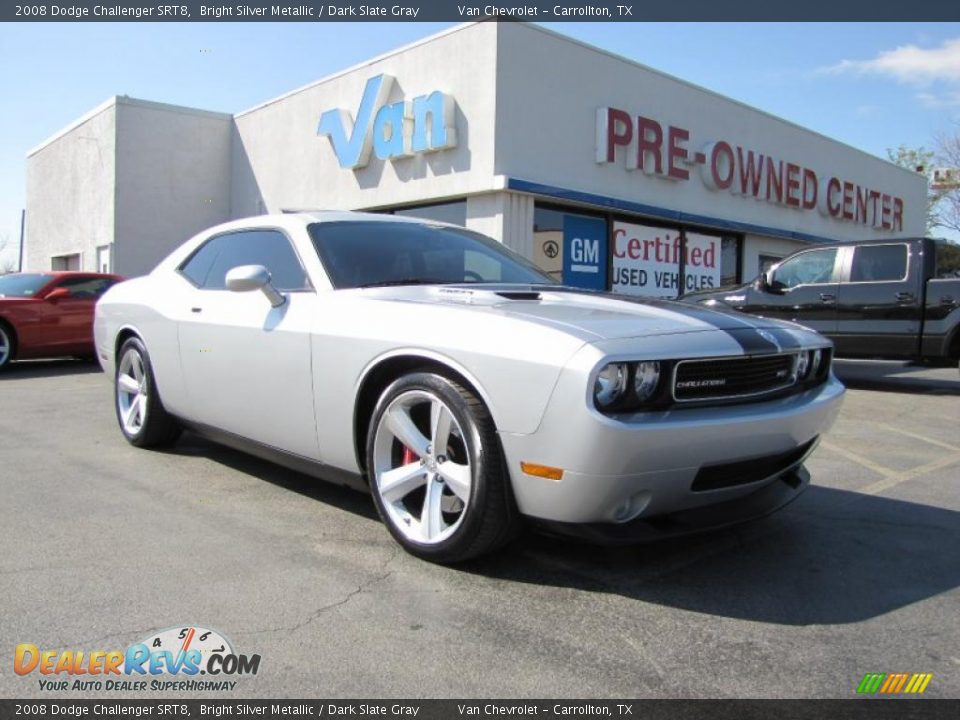 2008 Dodge Challenger SRT8 Bright Silver Metallic / Dark Slate Gray Photo #1