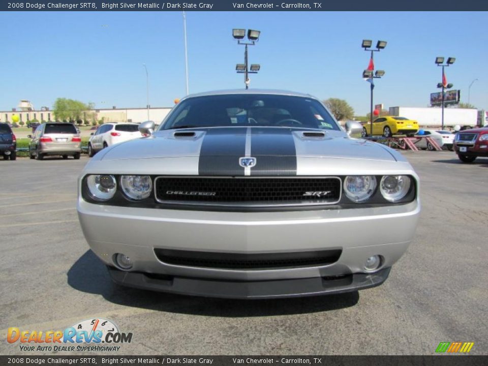 2008 Dodge Challenger SRT8 Bright Silver Metallic / Dark Slate Gray Photo #2