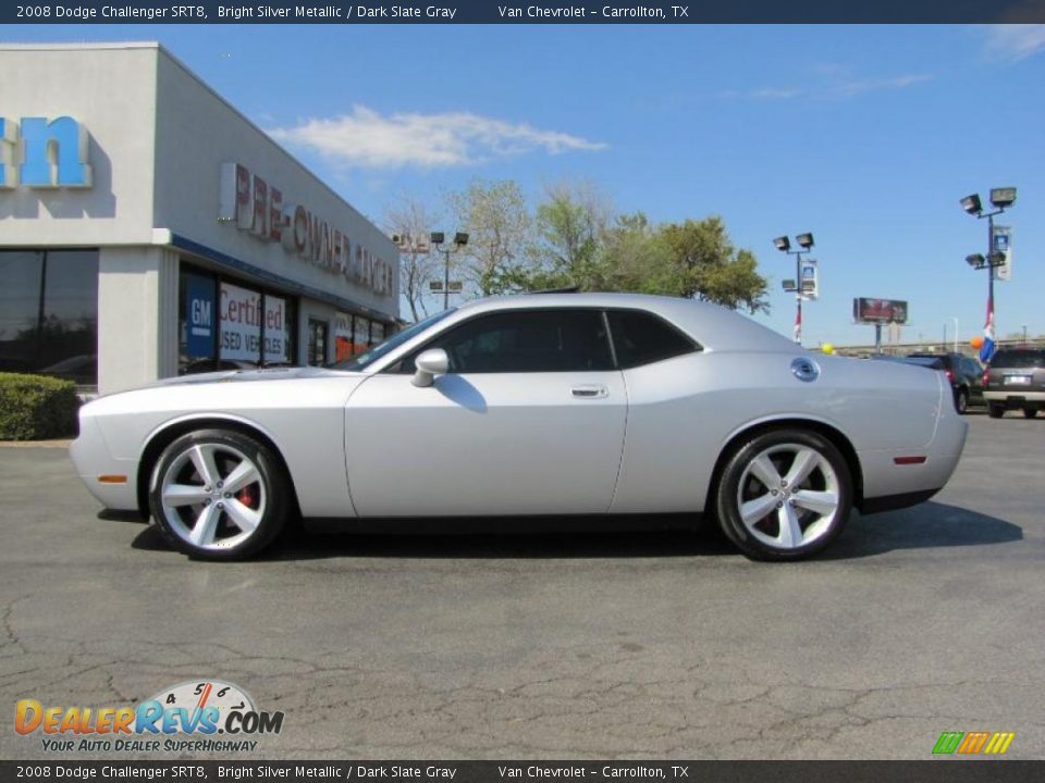 2008 Dodge Challenger SRT8 Bright Silver Metallic / Dark Slate Gray Photo #4