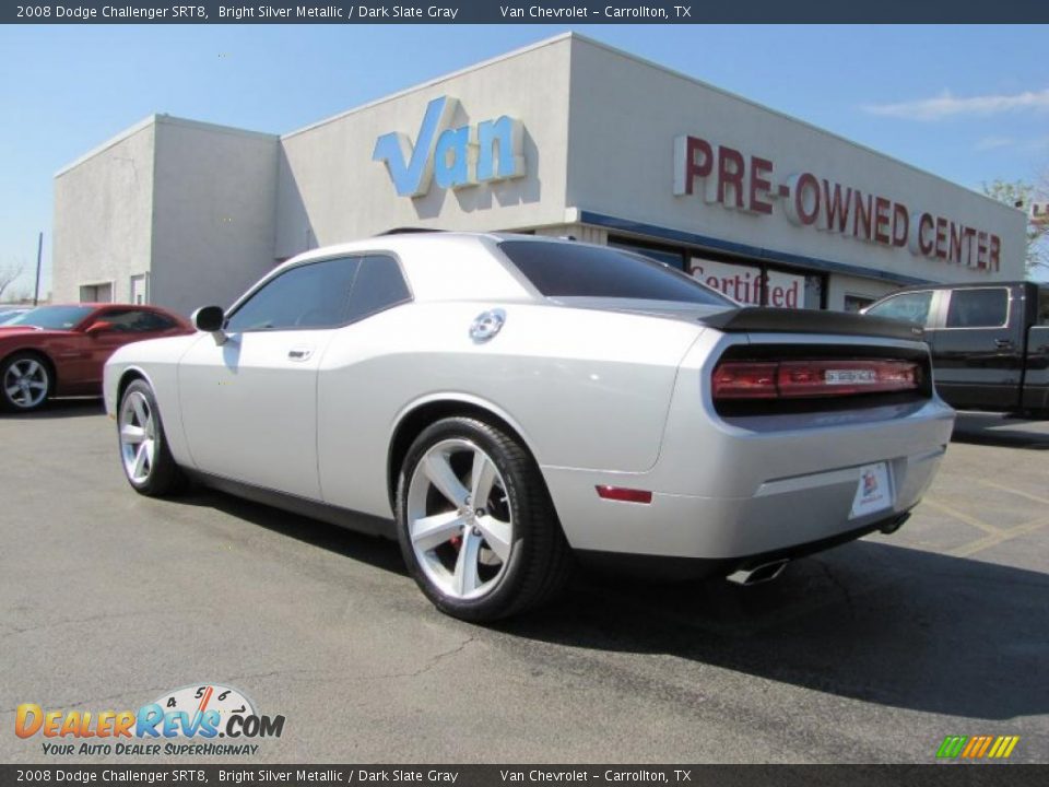 2008 Dodge Challenger SRT8 Bright Silver Metallic / Dark Slate Gray Photo #5