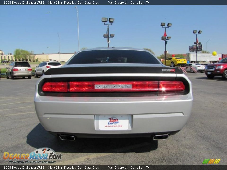 2008 Dodge Challenger SRT8 Bright Silver Metallic / Dark Slate Gray Photo #6