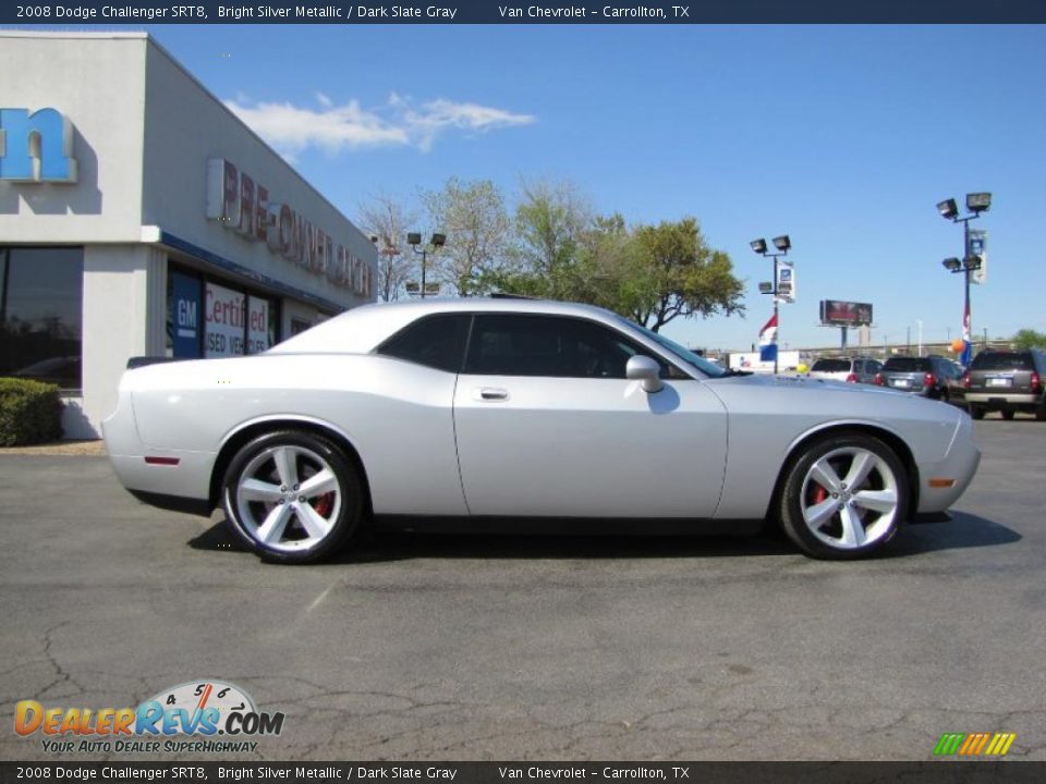 2008 Dodge Challenger SRT8 Bright Silver Metallic / Dark Slate Gray Photo #9