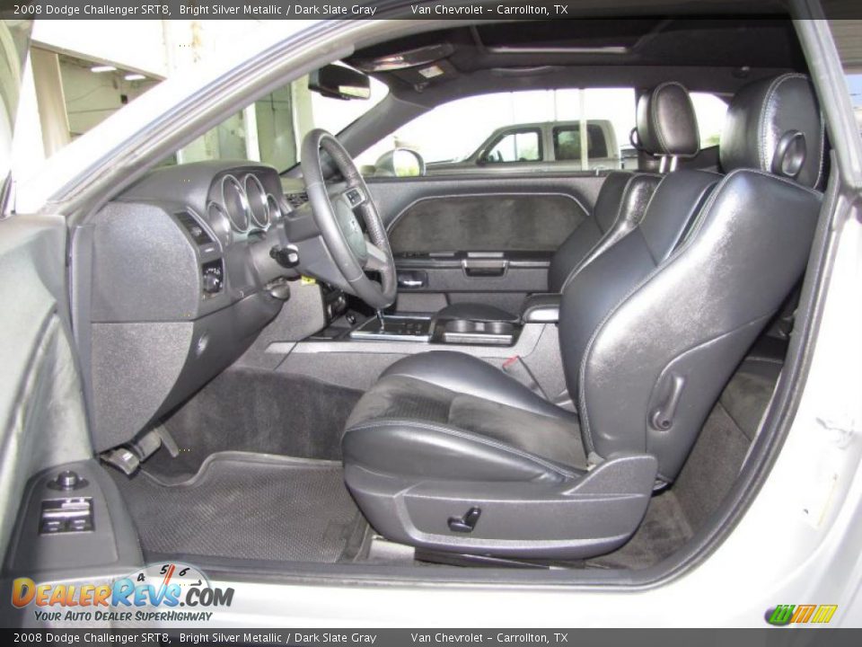 2008 Dodge Challenger SRT8 Bright Silver Metallic / Dark Slate Gray Photo #10