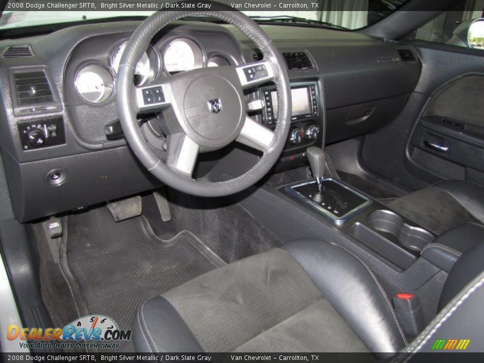 2008 Dodge Challenger SRT8 Bright Silver Metallic / Dark Slate Gray Photo #15
