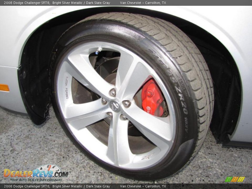 2008 Dodge Challenger SRT8 Bright Silver Metallic / Dark Slate Gray Photo #24