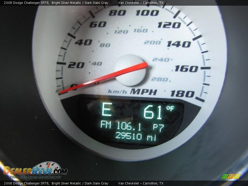 2008 Dodge Challenger SRT8 Bright Silver Metallic / Dark Slate Gray Photo #25