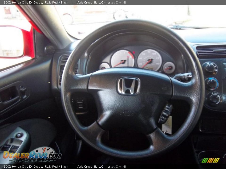 2002 Honda Civic EX Coupe Steering Wheel Photo #13