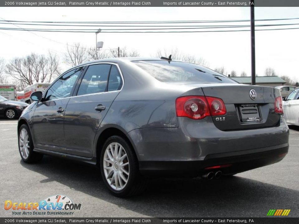 2006 Volkswagen Jetta GLI Sedan Platinum Grey Metallic / Interlagos Plaid Cloth Photo #5