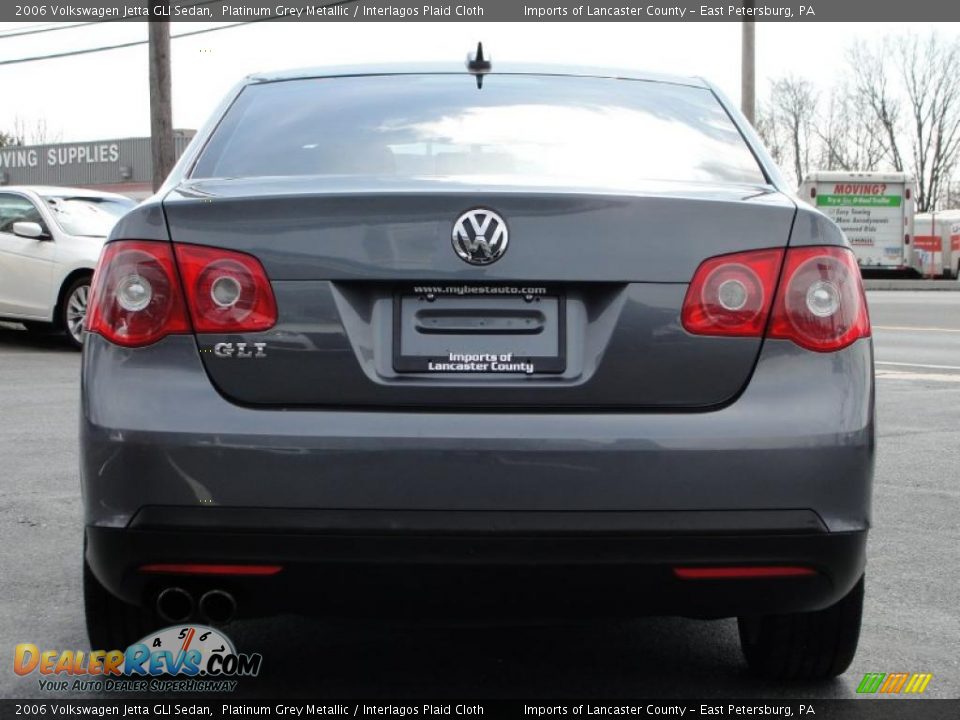 2006 Volkswagen Jetta GLI Sedan Platinum Grey Metallic / Interlagos Plaid Cloth Photo #6