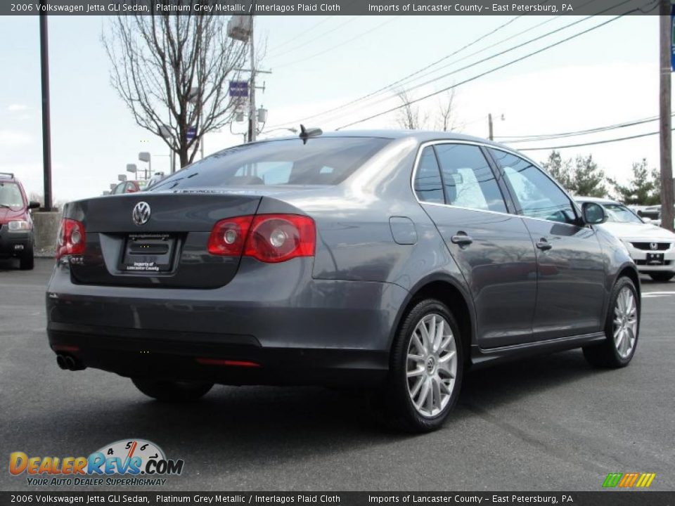 2006 Volkswagen Jetta GLI Sedan Platinum Grey Metallic / Interlagos Plaid Cloth Photo #7