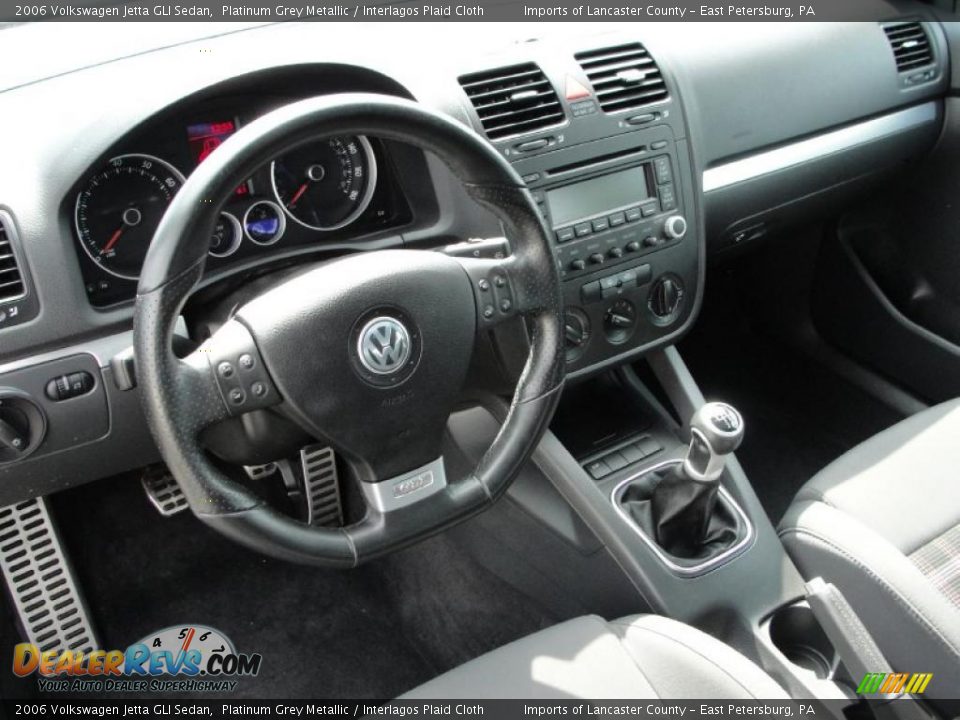 Interlagos Plaid Cloth Interior - 2006 Volkswagen Jetta GLI Sedan Photo #9