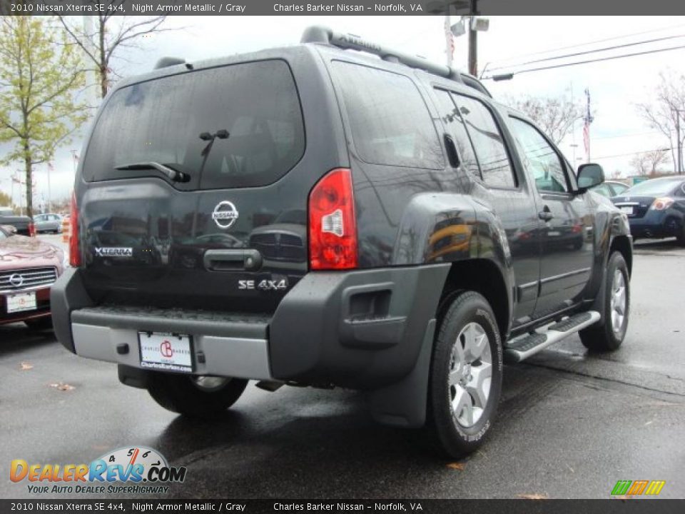 2010 Nissan Xterra SE 4x4 Night Armor Metallic / Gray Photo #4