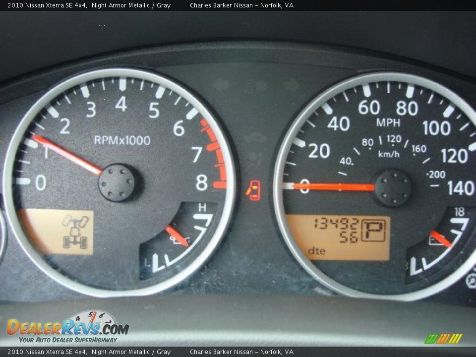 2010 Nissan Xterra SE 4x4 Night Armor Metallic / Gray Photo #17