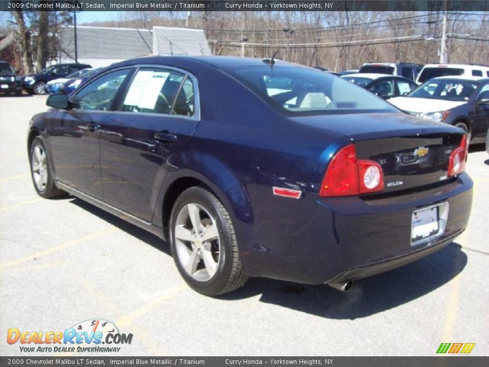 2009 Chevrolet Malibu LT Sedan Imperial Blue Metallic / Titanium Photo #2