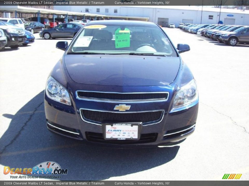 2009 Chevrolet Malibu LT Sedan Imperial Blue Metallic / Titanium Photo #3