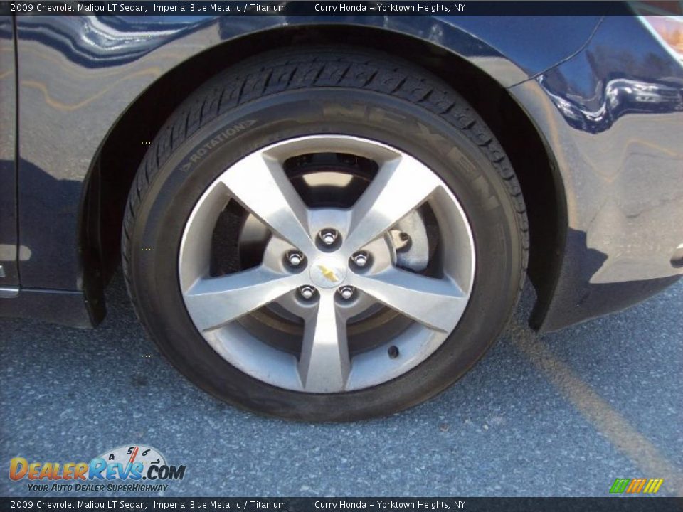 2009 Chevrolet Malibu LT Sedan Imperial Blue Metallic / Titanium Photo #9
