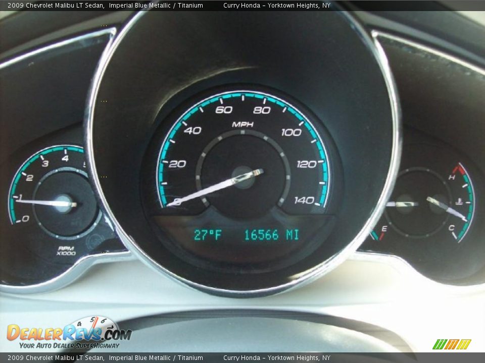 2009 Chevrolet Malibu LT Sedan Imperial Blue Metallic / Titanium Photo #17