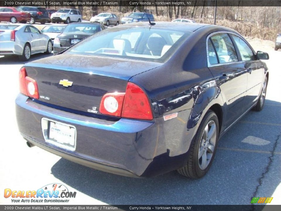 2009 Chevrolet Malibu LT Sedan Imperial Blue Metallic / Titanium Photo #25