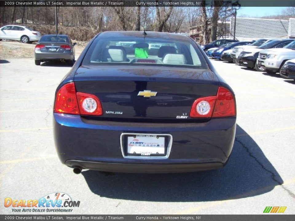 2009 Chevrolet Malibu LT Sedan Imperial Blue Metallic / Titanium Photo #26
