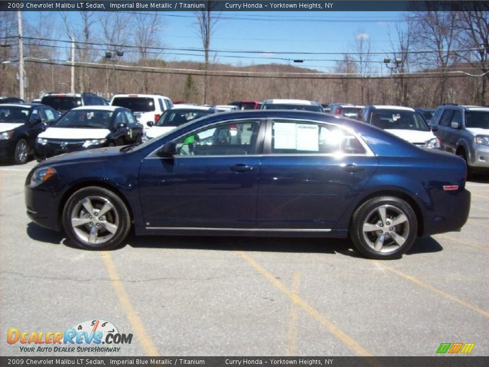 2009 Chevrolet Malibu LT Sedan Imperial Blue Metallic / Titanium Photo #27
