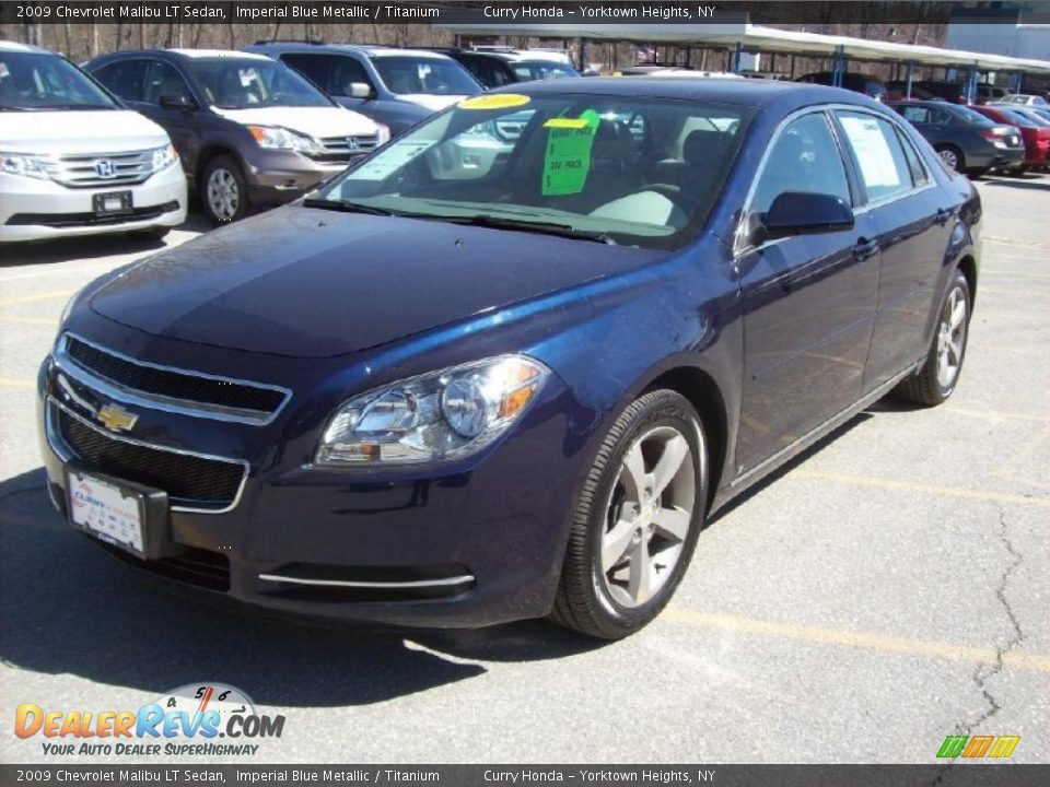 2009 Chevrolet Malibu LT Sedan Imperial Blue Metallic / Titanium Photo #28