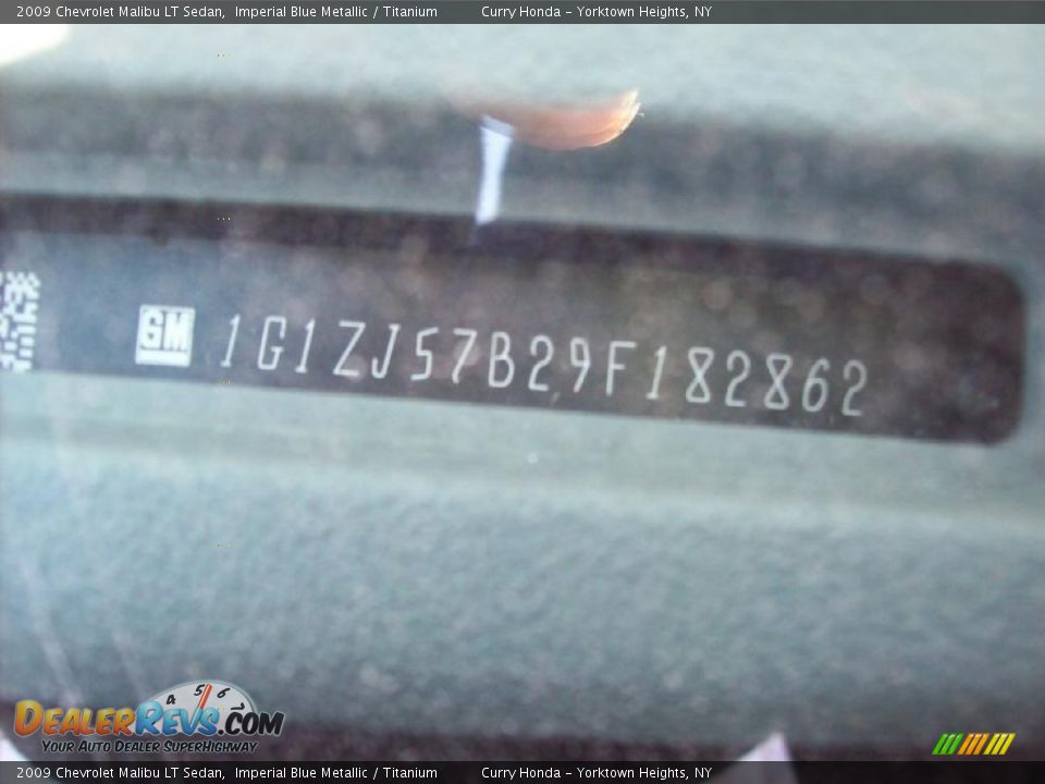 2009 Chevrolet Malibu LT Sedan Imperial Blue Metallic / Titanium Photo #29