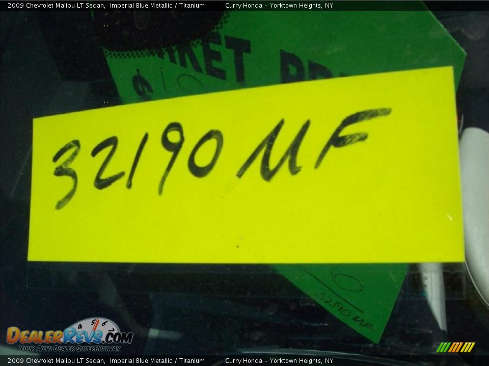 2009 Chevrolet Malibu LT Sedan Imperial Blue Metallic / Titanium Photo #30