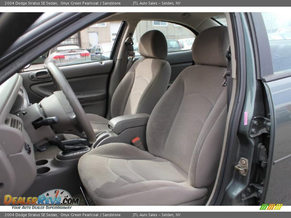 2004 Dodge Stratus SE Sedan Onyx Green Pearlcoat / Sandstone Photo #10
