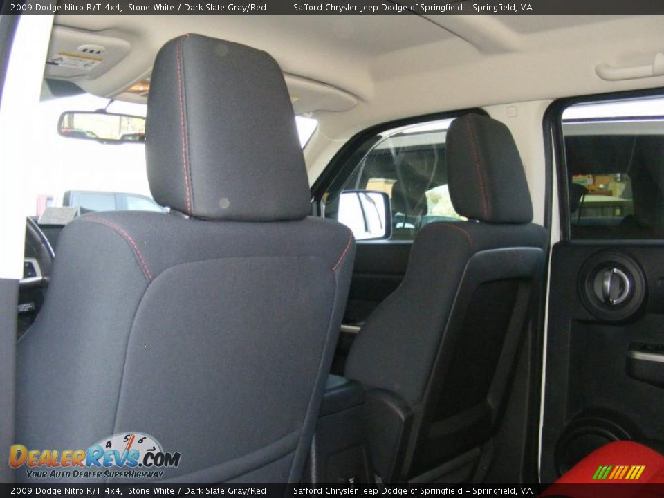 2009 Dodge Nitro R/T 4x4 Stone White / Dark Slate Gray/Red Photo #23