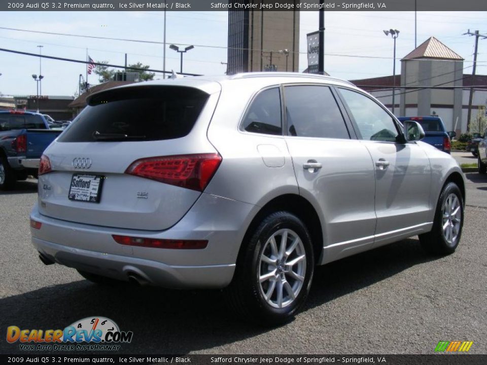 2009 Audi Q5 3.2 Premium quattro Ice Silver Metallic / Black Photo #5