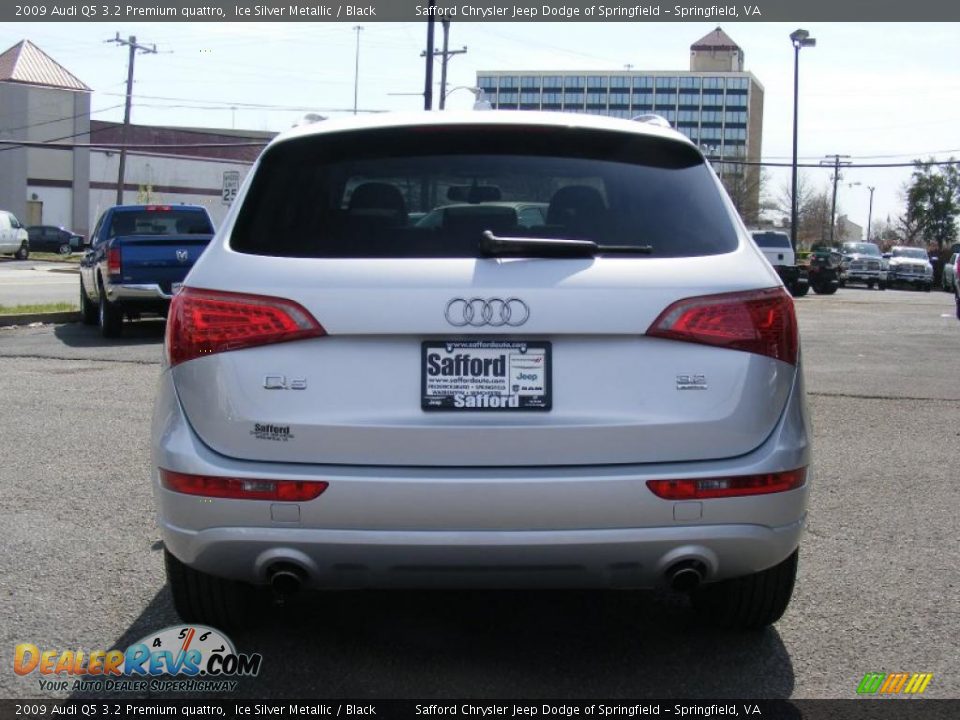 2009 Audi Q5 3.2 Premium quattro Ice Silver Metallic / Black Photo #6