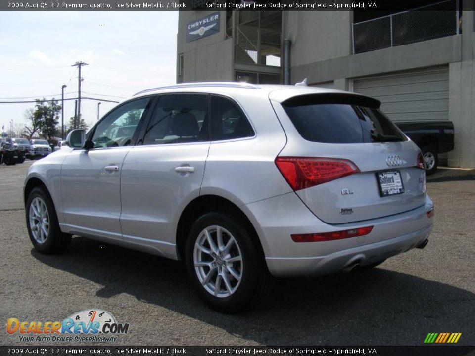 2009 Audi Q5 3.2 Premium quattro Ice Silver Metallic / Black Photo #7