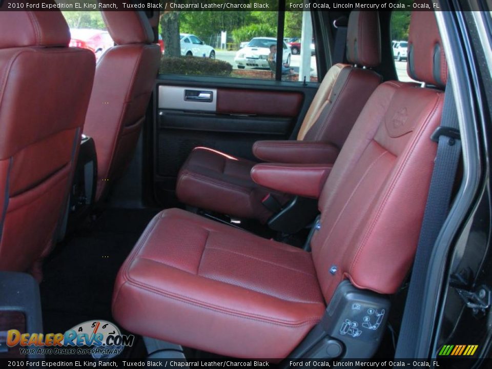 Chaparral Leather/Charcoal Black Interior - 2010 Ford Expedition EL King Ranch Photo #14